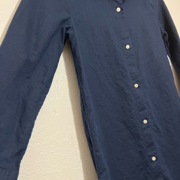 J. Crew beachware linen cotton blend beach shirt dress size XXS - Picture 6 of 15
